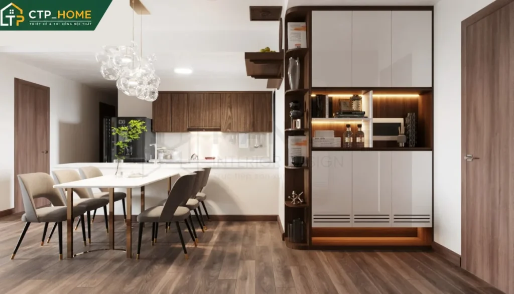 Thiết kế nội thất chung cư Akari City 102m2 hiện đại – CTP_HOME - Ảnh 5