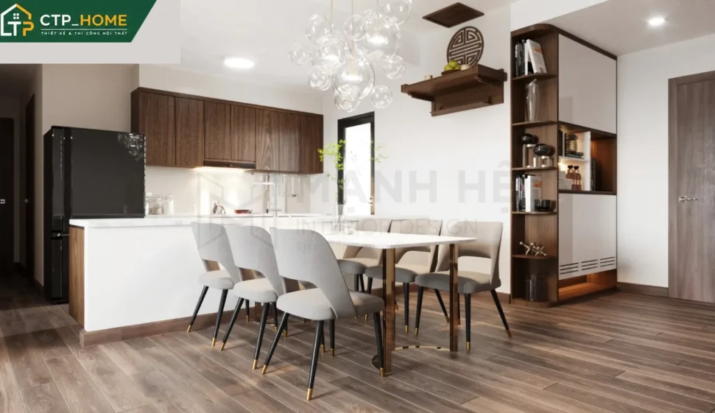 Thiết kế nội thất chung cư Akari City 102m2 hiện đại – CTP_HOME - Ảnh 6