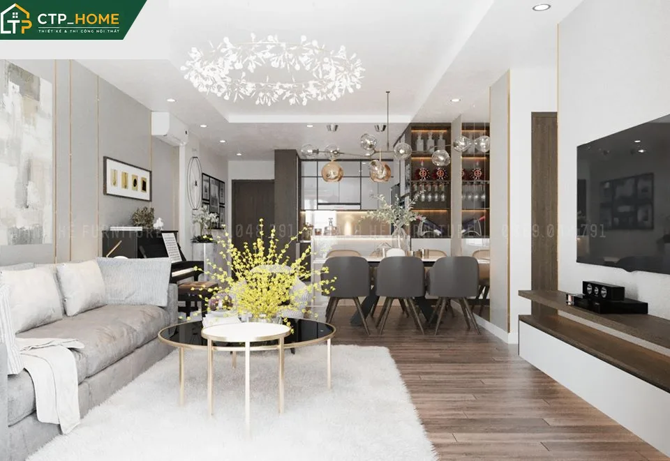 Thiết kế nội thất chung cư City Land 92m2 hiện đại – Anh Cường - Ảnh 1