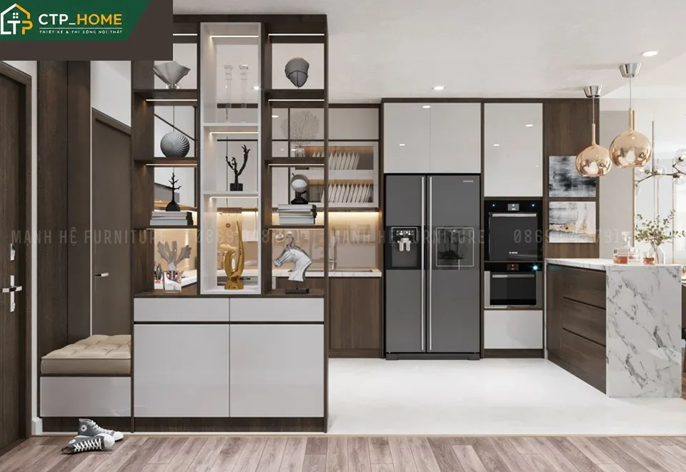 Thiết kế nội thất chung cư City Land 92m2 hiện đại – Anh Cường - Ảnh 2