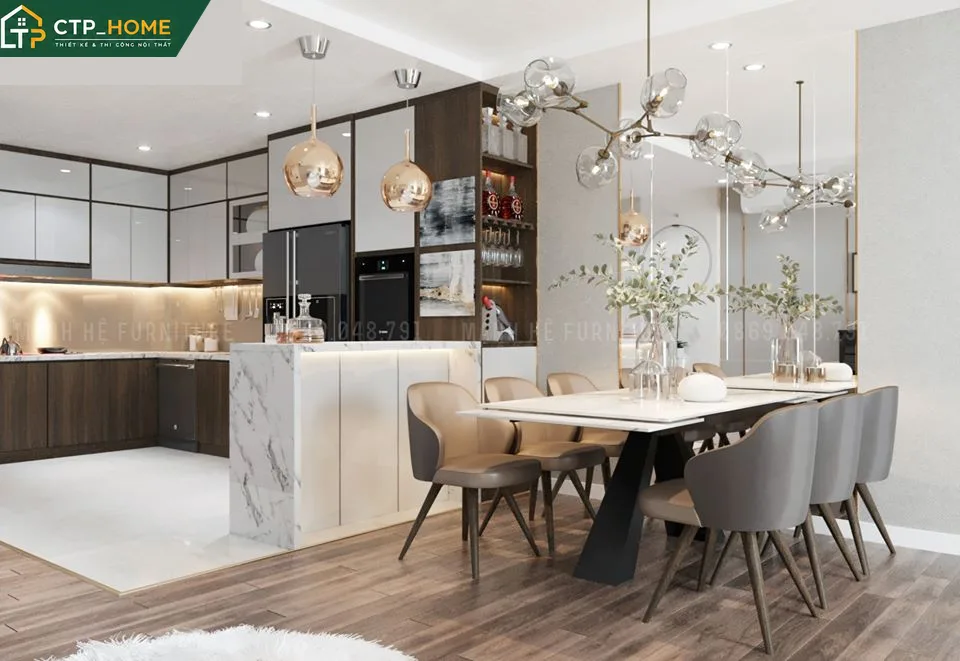 Thiết kế nội thất chung cư City Land 92m2 hiện đại – Anh Cường - Ảnh 3