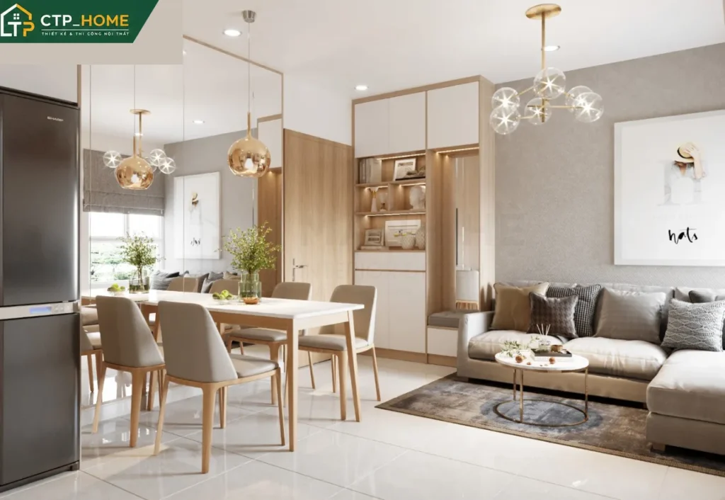 Thiết kế nội thất chung cư Dream Home Palace 62m2 hiện đại – CTP_HOME - Ảnh 1