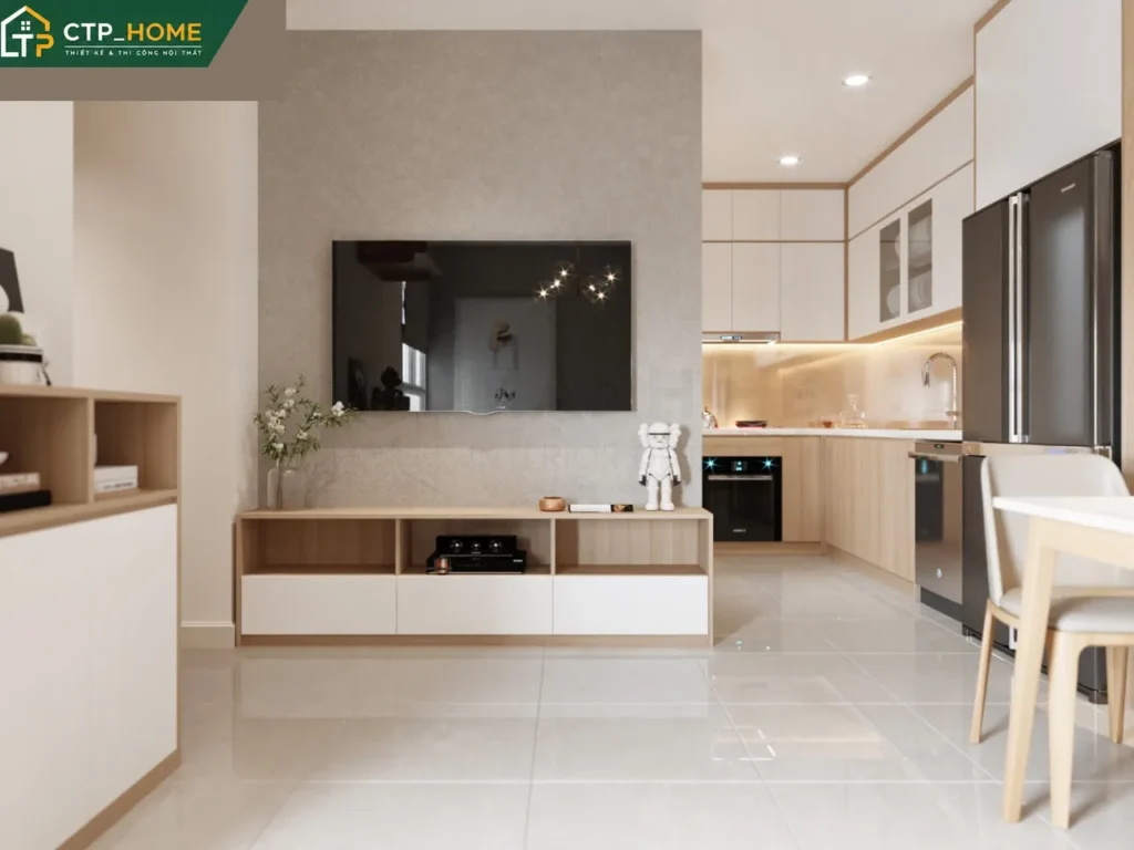 Thiết kế nội thất chung cư Dream Home Palace 62m2 hiện đại – CTP_HOME - Ảnh 2