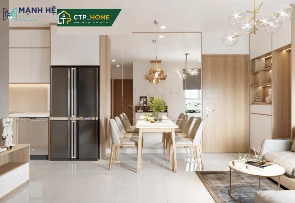 Thiết kế nội thất chung cư Dream Home Palace 62m2 hiện đại – CTP_HOME - Ảnh 4