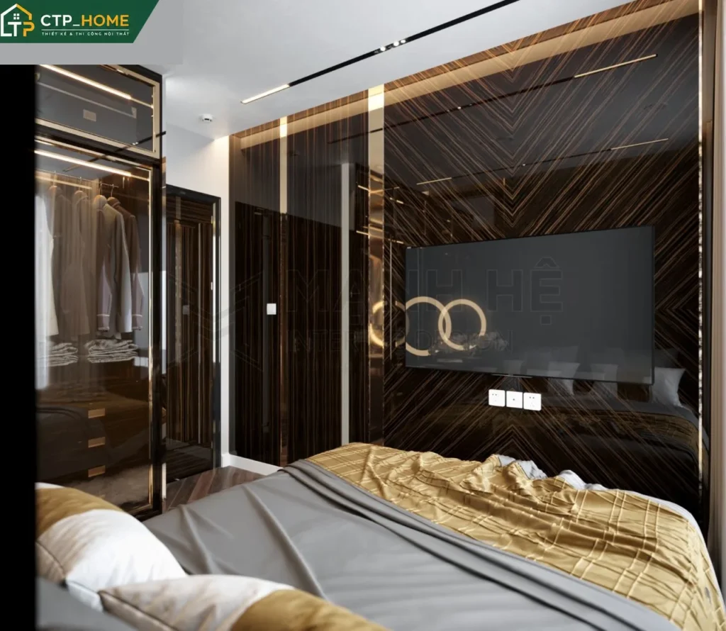 Thiết kế nội thất chung cư Eco Green 67m2 2 phòng ngủ hiện đại - Ảnh 9