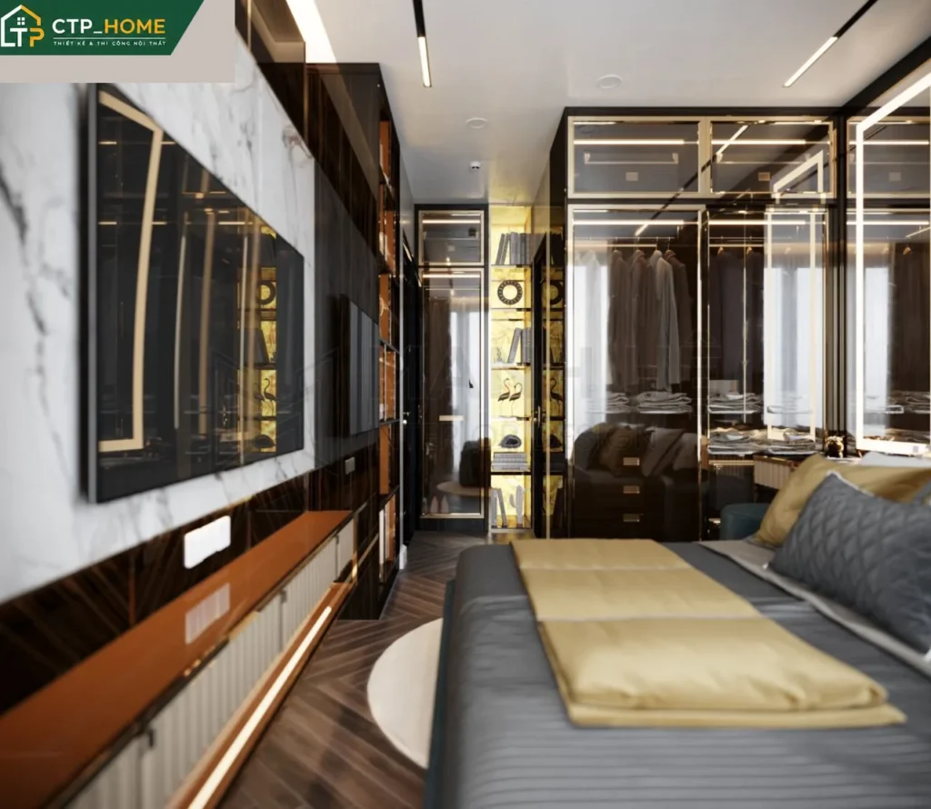 Thiết kế nội thất chung cư Eco Green 67m2 2 phòng ngủ hiện đại - Ảnh 7