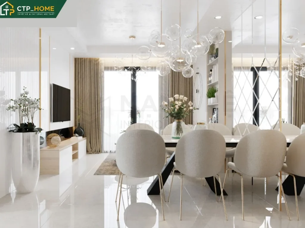 Thiết kế nội thất chung cư Gold View 85m2 hiện đại cho chị Thủy - Ảnh 1