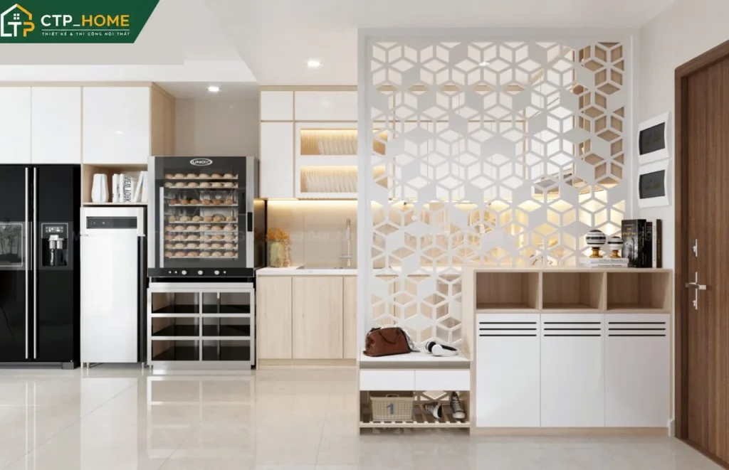 Thiết kế nội thất chung cư Gold View 85m2 hiện đại cho chị Thủy - Ảnh 4