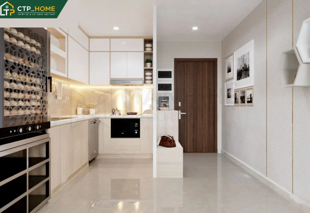 Thiết kế nội thất chung cư Gold View 85m2 hiện đại cho chị Thủy - Ảnh 5