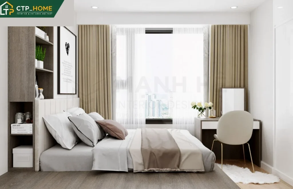 Thiết kế nội thất căn hộ mini Kingdom 101 35m2 Quận 10 hiện đại tối ưu - Ảnh 9