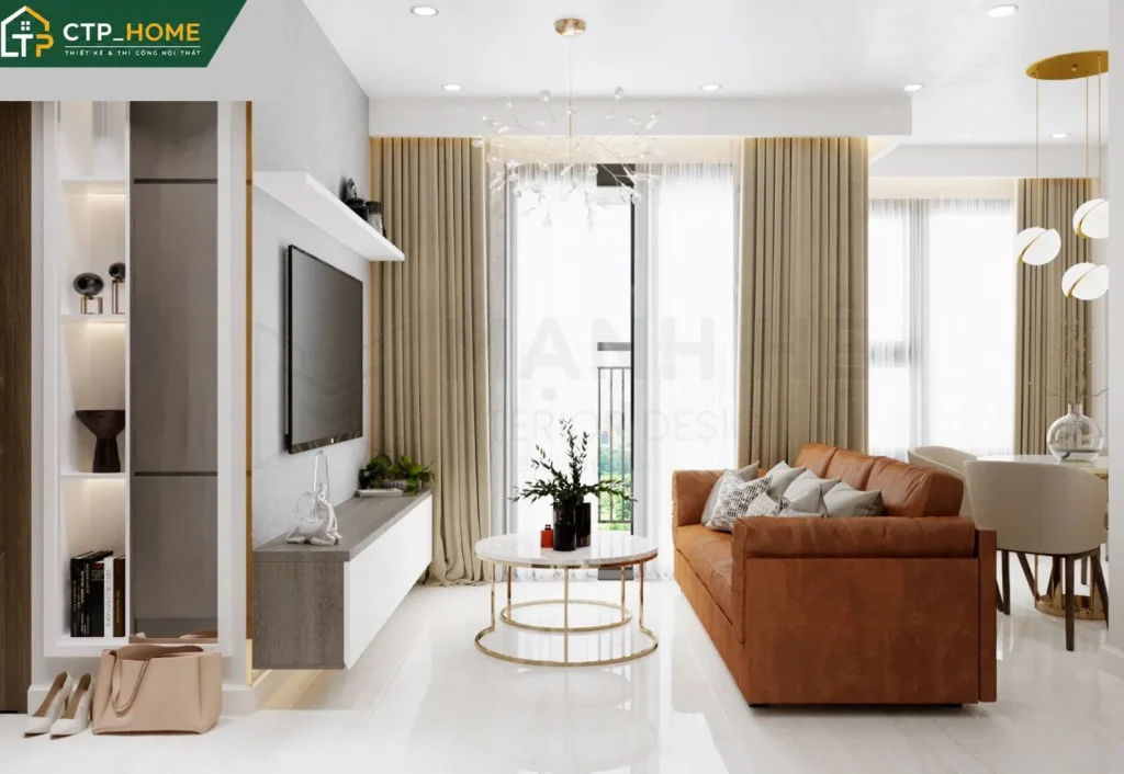 Thiết kế nội thất căn hộ mini Kingdom 101 35m2 Quận 10 hiện đại tối ưu - Ảnh 2