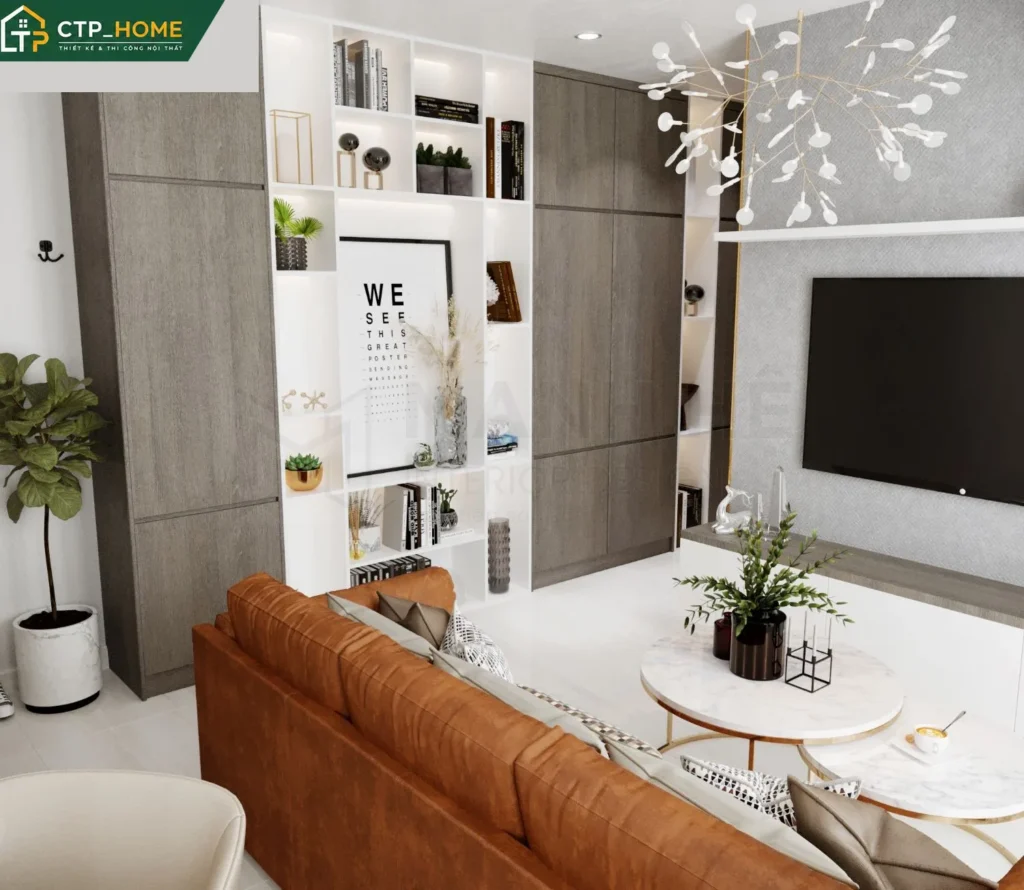 Thiết kế nội thất căn hộ mini Kingdom 101 35m2 Quận 10 hiện đại tối ưu - Ảnh 3