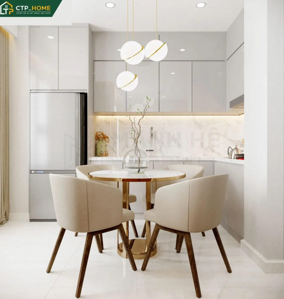 Thiết kế nội thất căn hộ mini Kingdom 101 35m2 Quận 10 hiện đại tối ưu - Ảnh 5