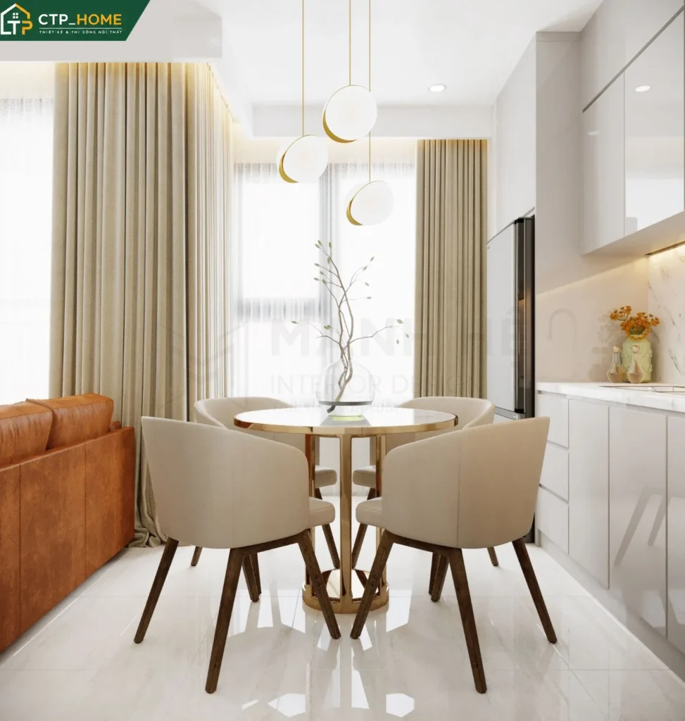 Thiết kế nội thất căn hộ mini Kingdom 101 35m2 Quận 10 hiện đại tối ưu - Ảnh 7