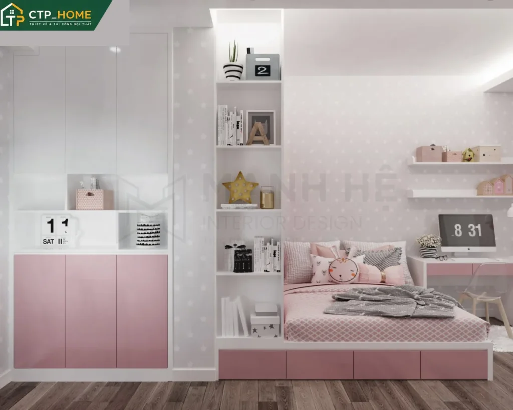 Thiết kế nội thất chung cư Moonlight 51m2 hiện đại – Chị Lan - Ảnh 9