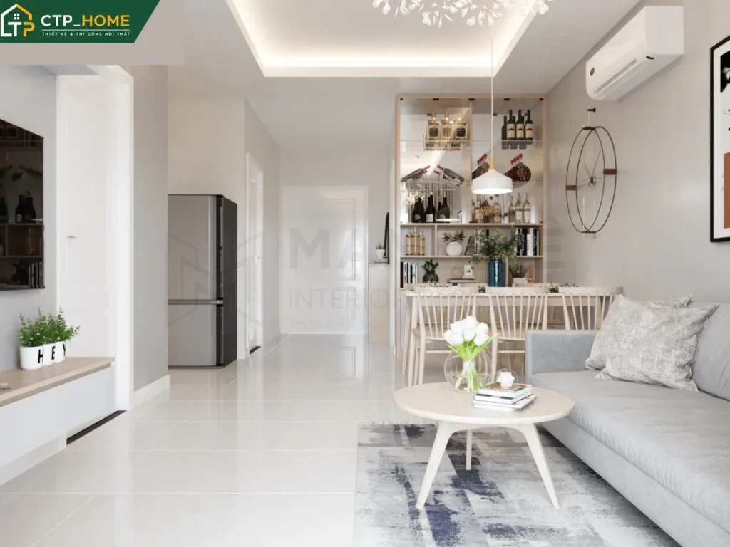 Thiết kế nội thất chung cư Moonlight 51m2 hiện đại – Chị Lan - Ảnh 1