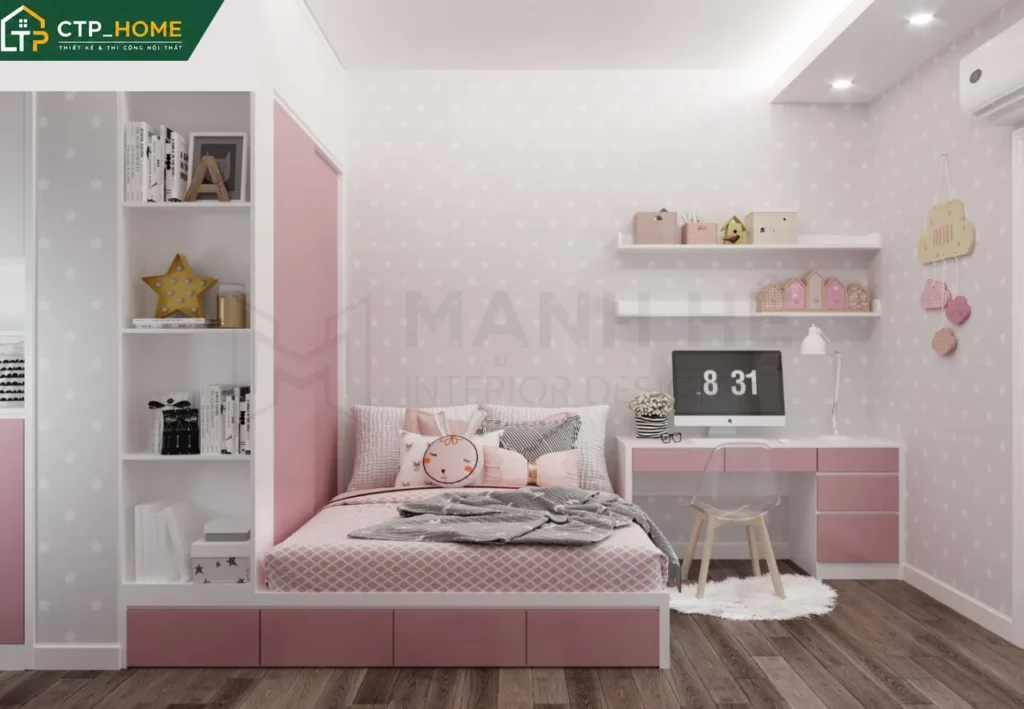 Thiết kế nội thất chung cư Moonlight 51m2 hiện đại – Chị Lan - Ảnh 7