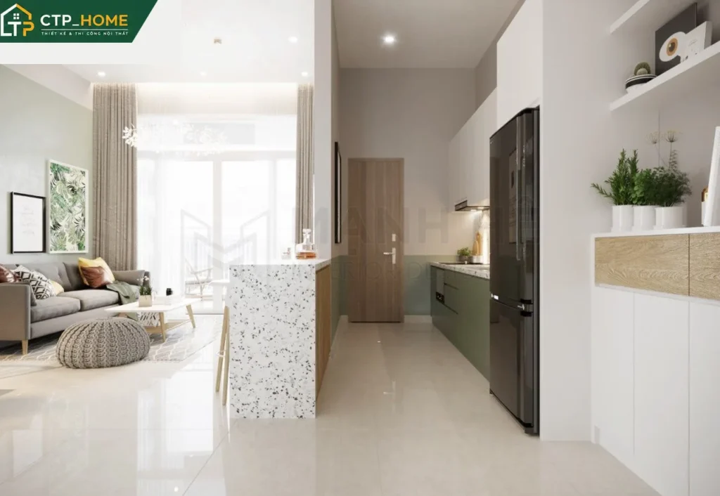 Thiết kế nội thất chung cư Moonlight Boulevard 70m2 hiện đại tại Bình Tân - Ảnh 5