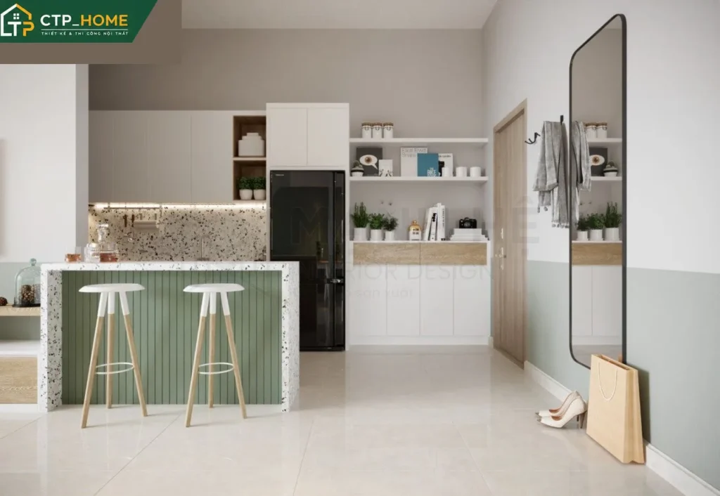 Thiết kế nội thất chung cư Moonlight Boulevard 70m2 hiện đại tại Bình Tân - Ảnh 7