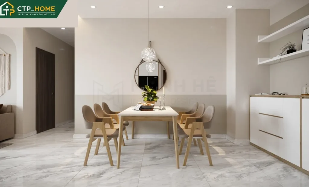 Thiết kế nội thất chung cư Sunny Plaza 69m2 2PN hiện đại tại Gò Vấp - Ảnh 8
