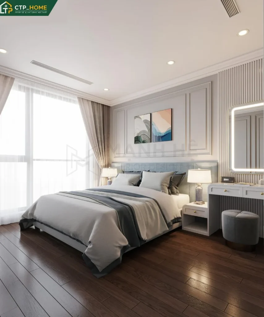 Thiết kế nội thất chung cư Vinhome Central Park 97m2 hiện đại tại TP.HCM - Ảnh 5