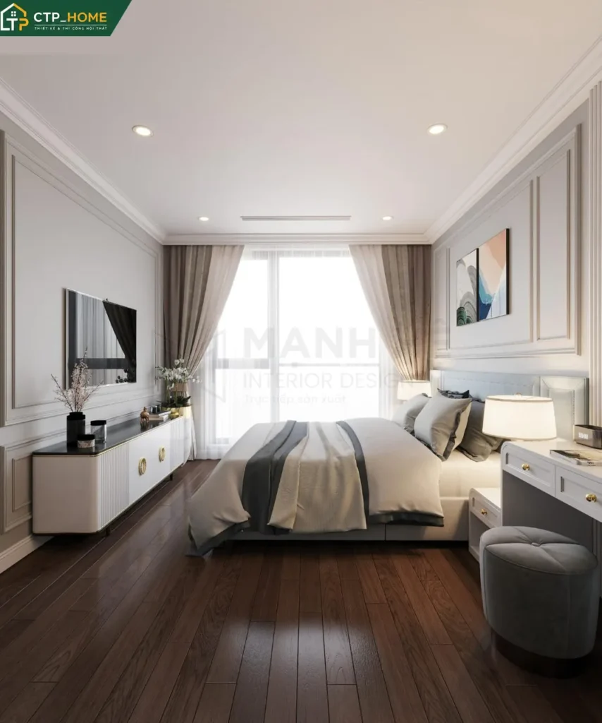 Thiết kế nội thất chung cư Vinhome Central Park 97m2 hiện đại tại TP.HCM - Ảnh 6