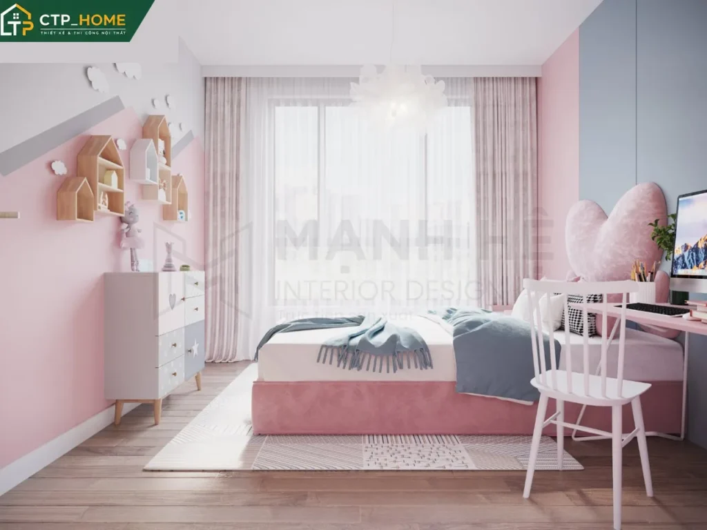 Thiết kế nội thất chung cư Vinhomes Grand Park 81m2 hiện đại cho chị Huyền - Ảnh 9