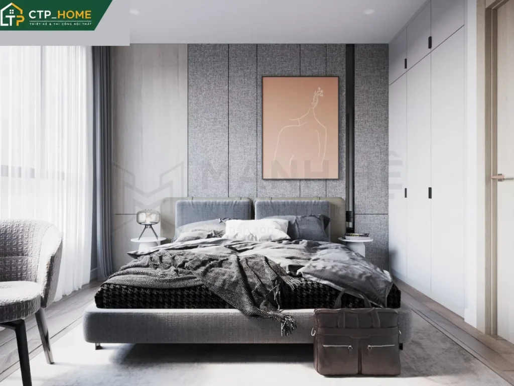 Thiết kế nội thất chung cư Vinhomes Grand Park 81m2 hiện đại cho chị Huyền - Ảnh 4