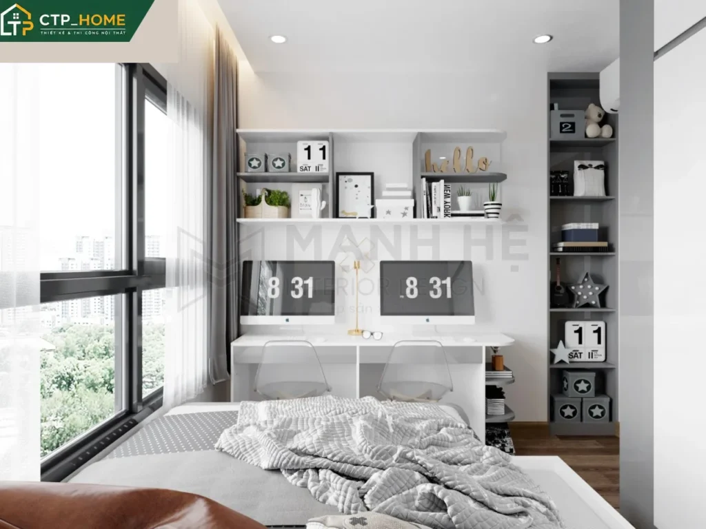 Thiết kế nội thất chung cư Vinhomes Grand Park Q9 69m2 hiện đại - Ảnh 9