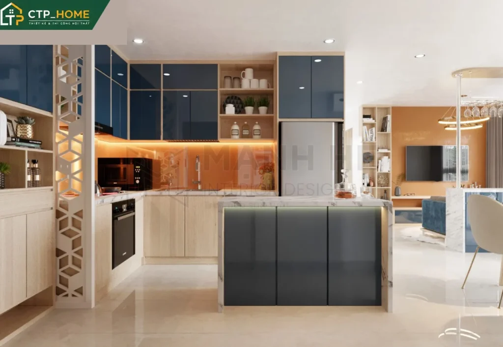 Thiết kế nội thất chung cư Vinhomes Grand Park Q9 69m2 hiện đại - Ảnh 4