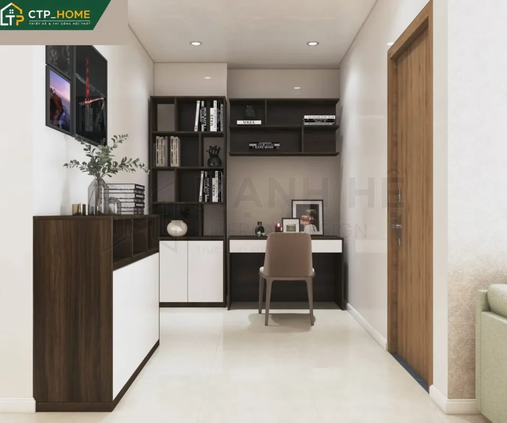 Thiết kế nội thất chung cư Vinhomes Grand Park 46m2 1PN hiện đại - Ảnh 5