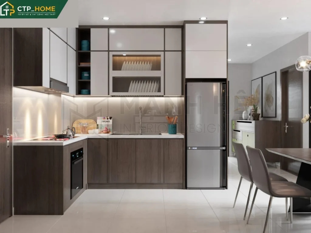 Thiết kế nội thất chung cư Vinhomes Grand Park 59m2 hiện đại tại Quận 9 - Ảnh 2