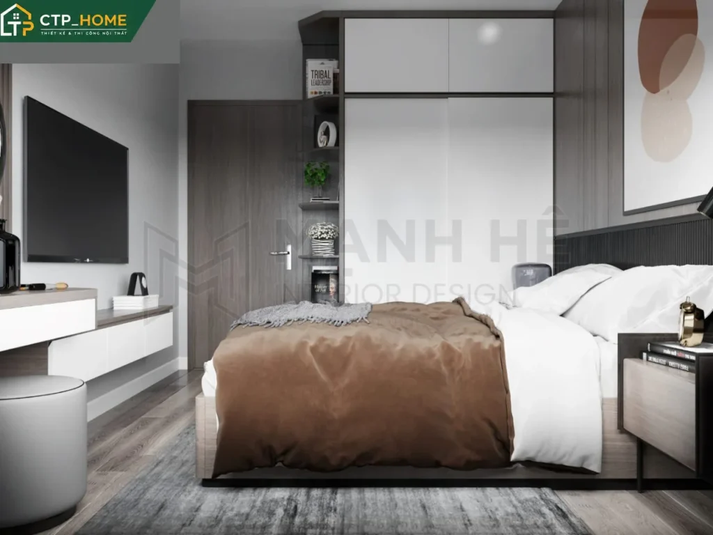 Thiết kế nội thất chung cư Vinhomes Grand Park 59m2 hiện đại tại Quận 9 - Ảnh 5
