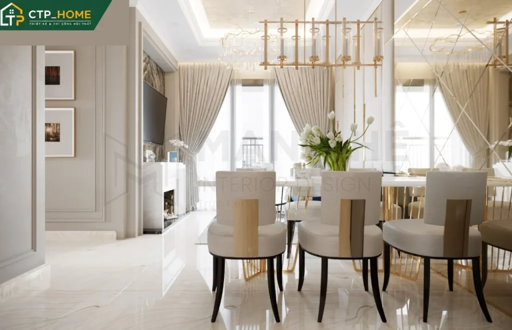 Thiết kế nội thất chung cư Vinhomes Grand Park 81m2 hiện đại – CTP_HOME - Ảnh 9