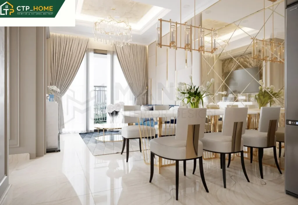 Thiết kế nội thất chung cư Vinhomes Grand Park 81m2 hiện đại – CTP_HOME - Ảnh 7