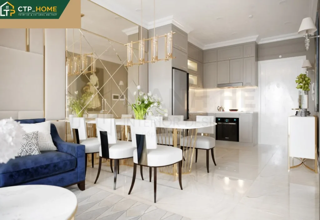 Thiết kế nội thất chung cư Vinhomes Grand Park 81m2 hiện đại – CTP_HOME - Ảnh 8