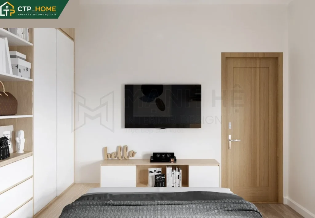 Thiết kế nội thất chung cư Emerald Celadon 84m2 Type C1 hiện đại - Ảnh 9