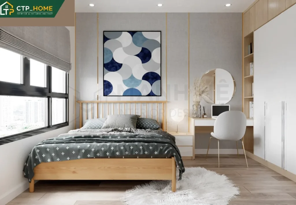 Thiết kế nội thất chung cư Emerald Celadon 84m2 Type C1 hiện đại - Ảnh 4