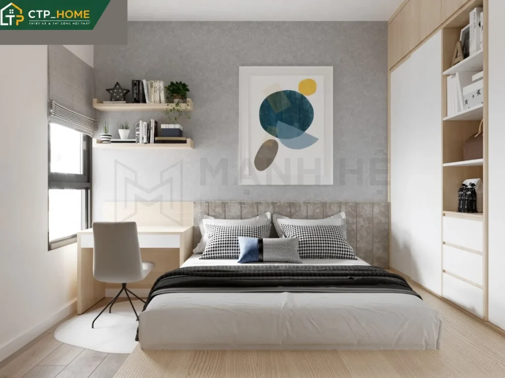 Thiết kế nội thất chung cư Emerald Celadon 84m2 Type C1 hiện đại - Ảnh 7