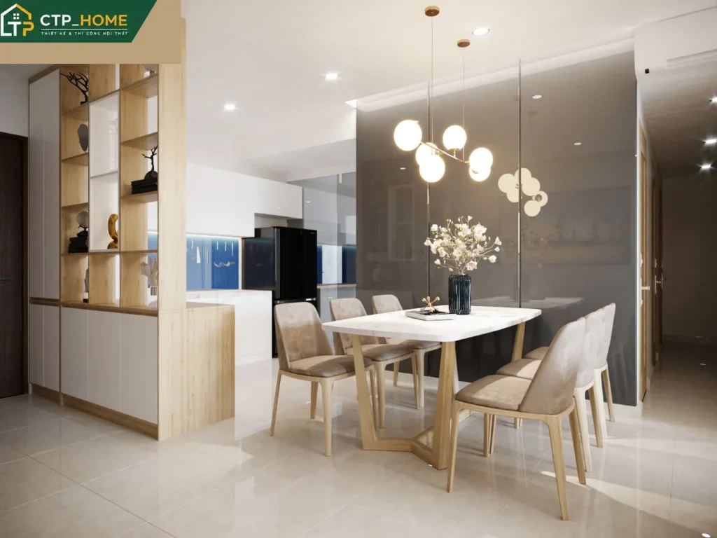 Thiết kế nội thất chung cư Celadon Ruby 72m2 hiện đại – Chị Kim - Ảnh 1