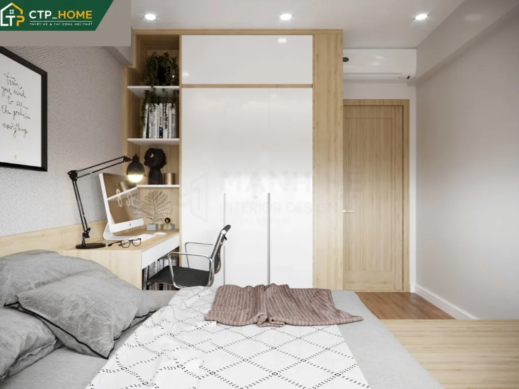 Thiết kế nội thất chung cư Celadon Ruby 72m2 hiện đại – Chị Kim - Ảnh 8