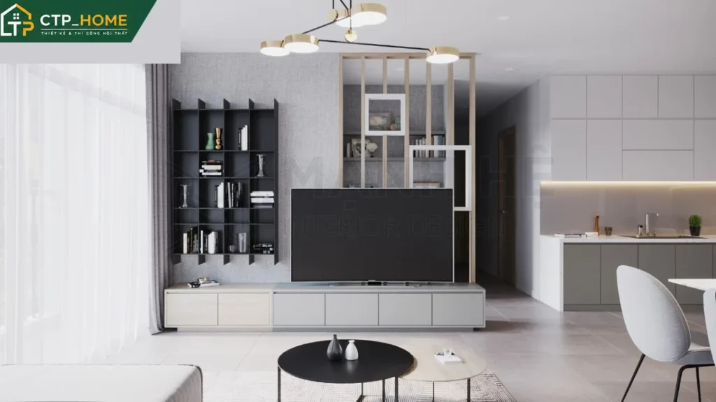 Thiết kế nội thất chung cư Carillon Tân Phú 105m2 hiện đại – Chị Hân - Ảnh 1