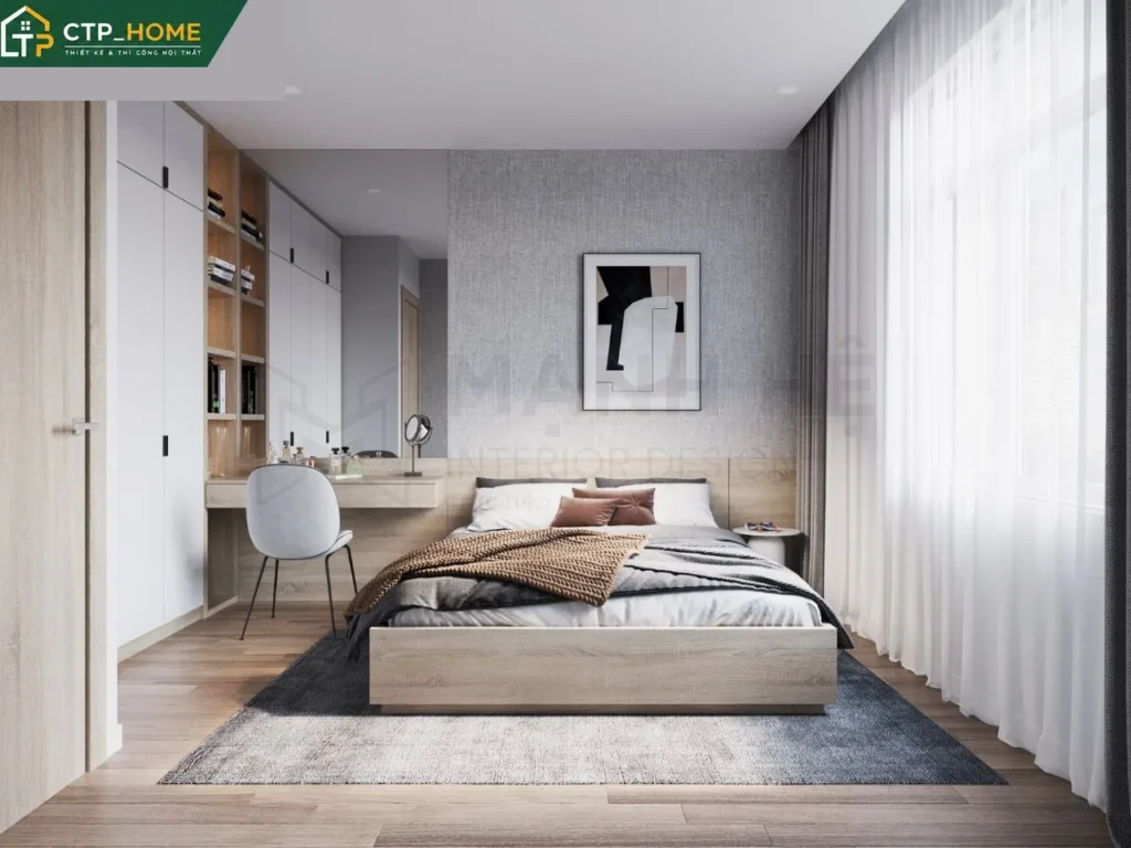 Thiết kế nội thất chung cư Carillon Tân Phú 105m2 hiện đại – Chị Hân - Ảnh 4