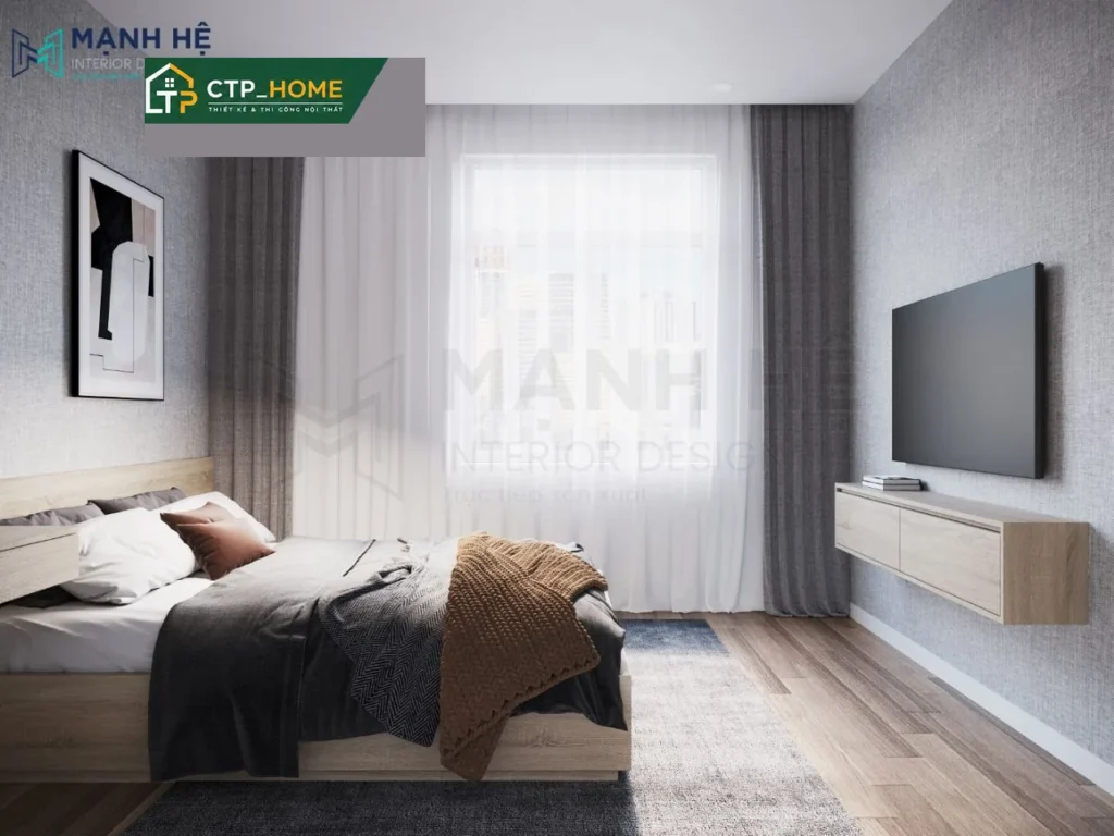 Thiết kế nội thất chung cư Carillon Tân Phú 105m2 hiện đại – Chị Hân - Ảnh 5