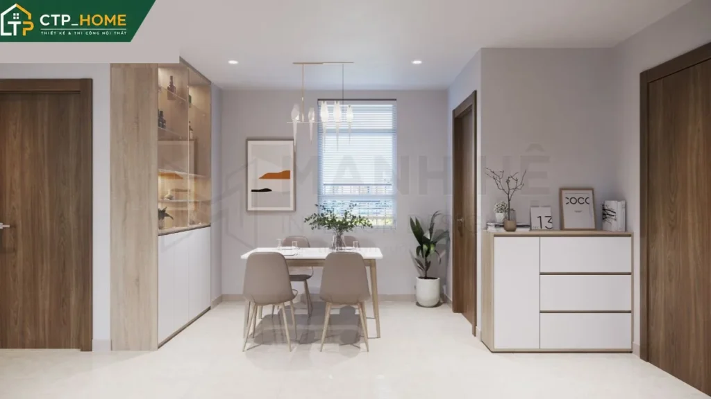 Thiết kế nội thất chung cư Him Lam 97m2 3PN hiện đại – Anh Thành - Ảnh 2