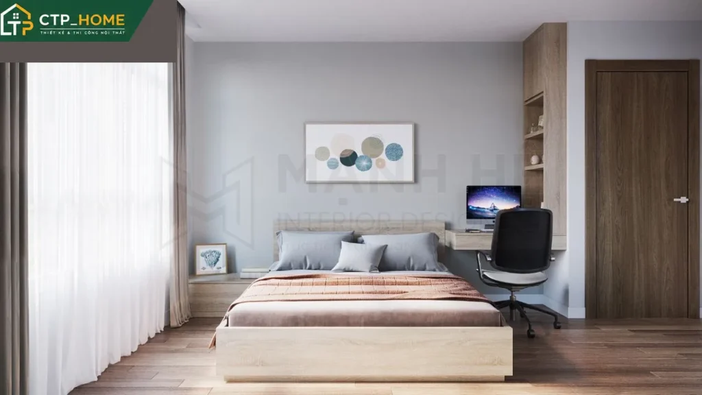 Thiết kế nội thất chung cư Him Lam 97m2 3PN hiện đại – Anh Thành - Ảnh 8
