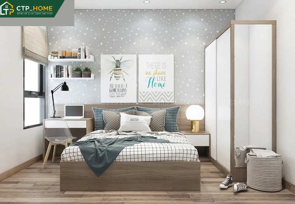 Thiết kế nội thất chung cư Emerald Celadon 66m2 hiện đại – Anh Minh - Ảnh 9