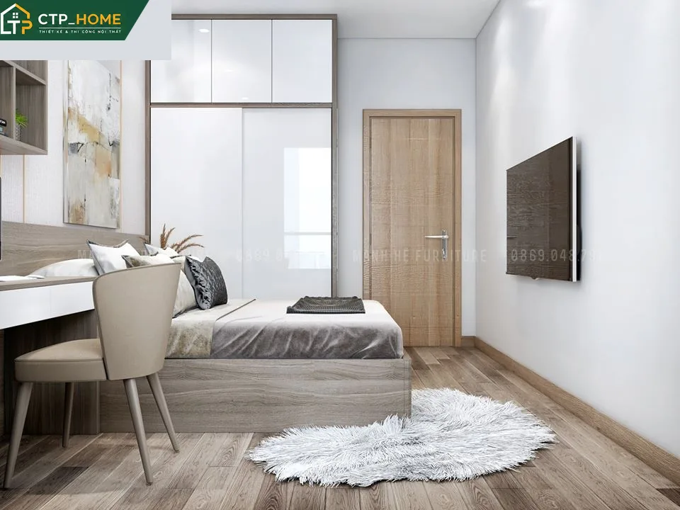 Thiết kế nội thất chung cư Emerald Celadon 66m2 hiện đại – Anh Minh - Ảnh 8