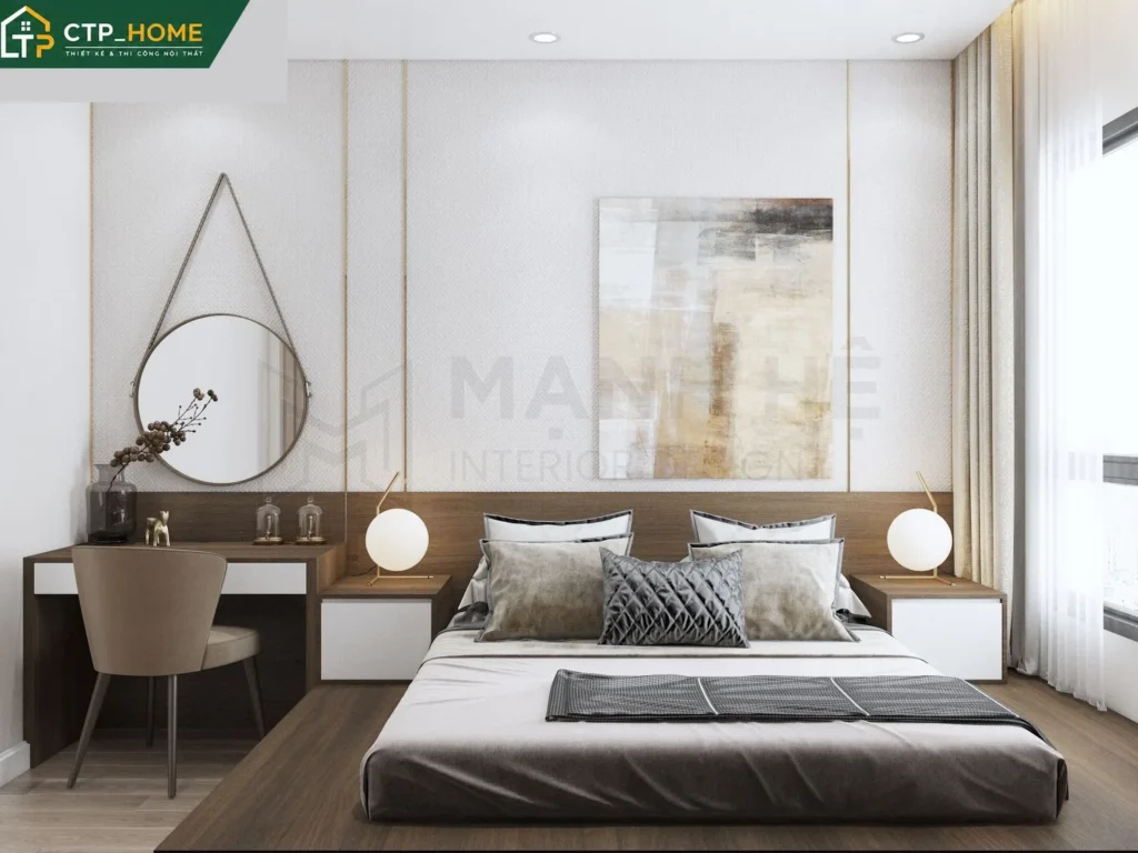 Thiết kế nội thất chung cư Emerald Celadon 130m2 hiện đại cho chị My - Ảnh 9