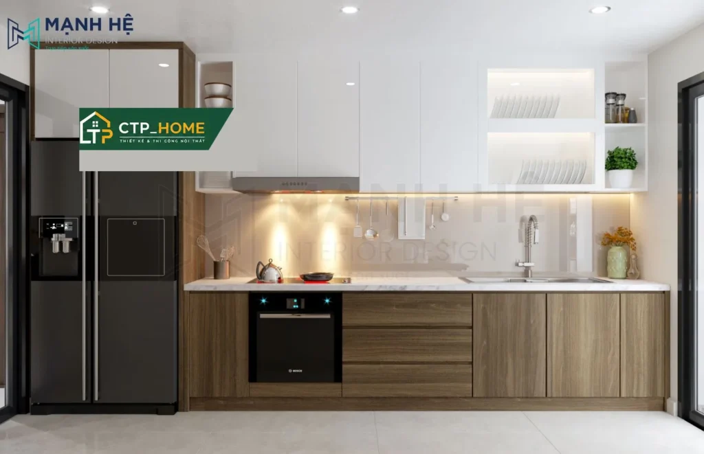Thiết kế nội thất chung cư Centrosa Hà Đô 84m2 hiện đại cho chị Phương - Ảnh 6